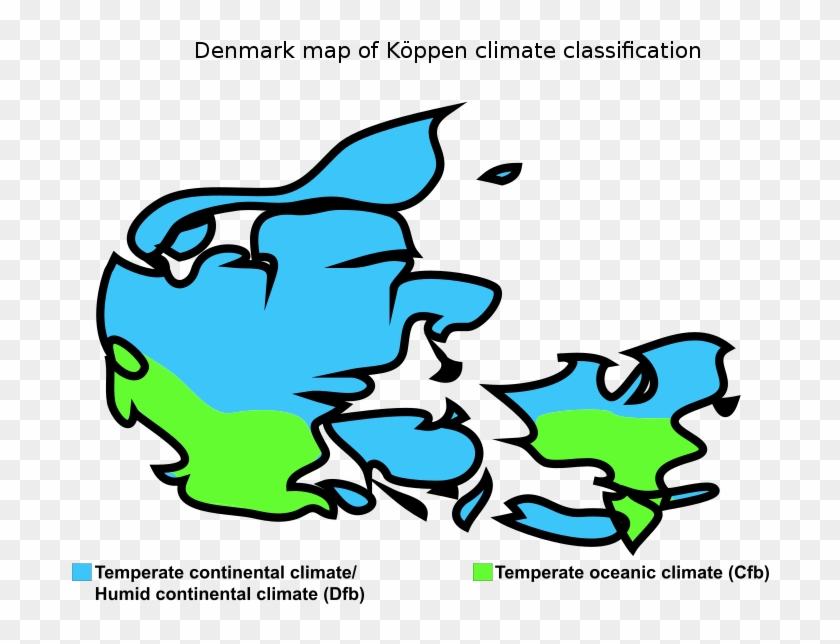 Denmark Map Of Köppen Climate Classification - Koppen Climate Classification Of Denmark #753795