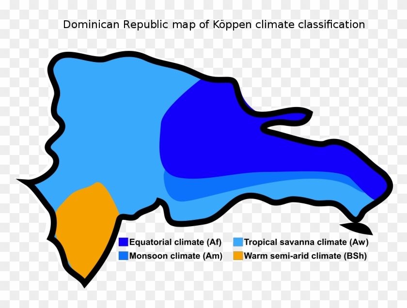 Dominican Republic Map Of Köppen Climate Classification - Climate Of The Dominican Republic #753933