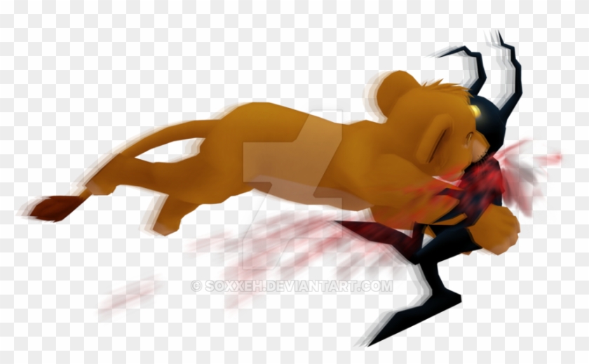 Simba Vs Heartless By Soxxeh Kingdom Hearts Young Simba Free Transparent Png Clipart Images Download