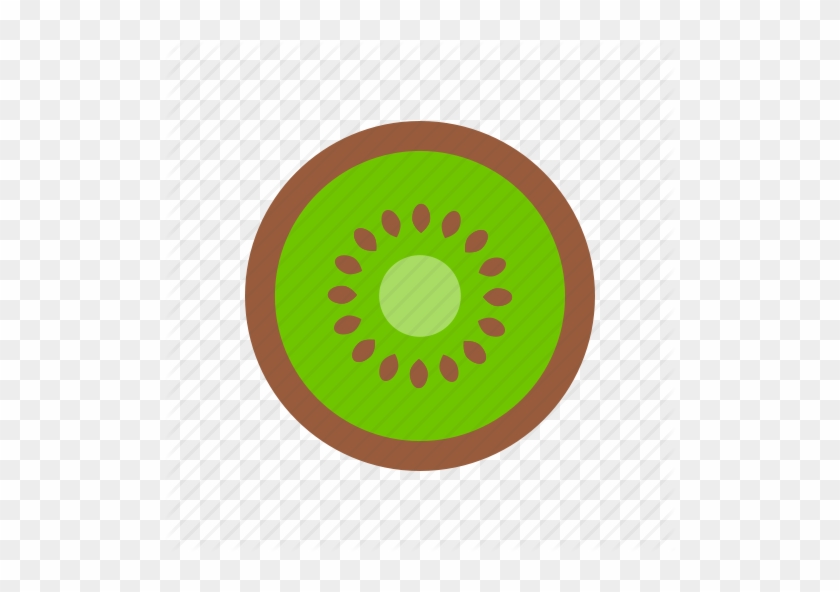 Kiwi Tropical Fruit Icon Shadow Royalty Free Vector - Kiwi Icon #753979