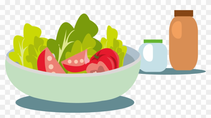 Fruit Salad Vegetable - Salad Dressing Vector Png #754121