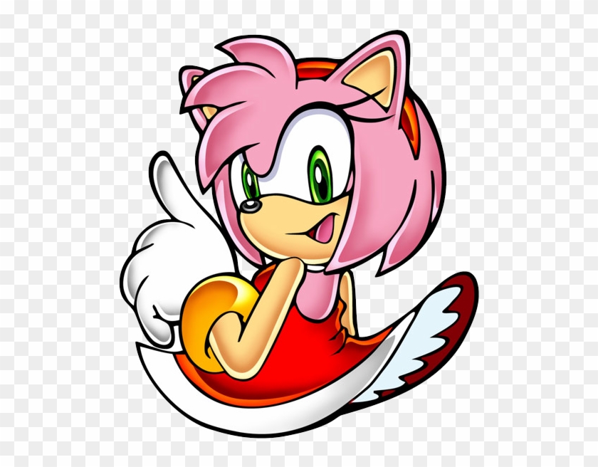 The Character Theme Of Amy Rose, Detailing Who She - Sonic The Hedgehog Cupcake Topper #754227