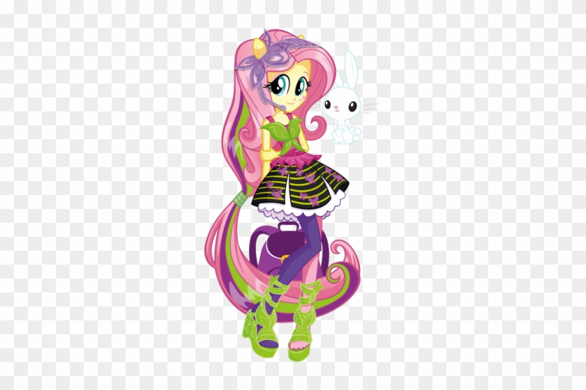 Fluttershy Rainbow Rocks Character Bio Art - My Little Pony: Equestria Girls: Rainbow Rocks: #754240