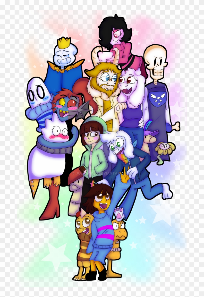 Storyshift Redraw By Juliawidel Undertale Storyshift All Characters Free Transparent Png Clipart Images Download