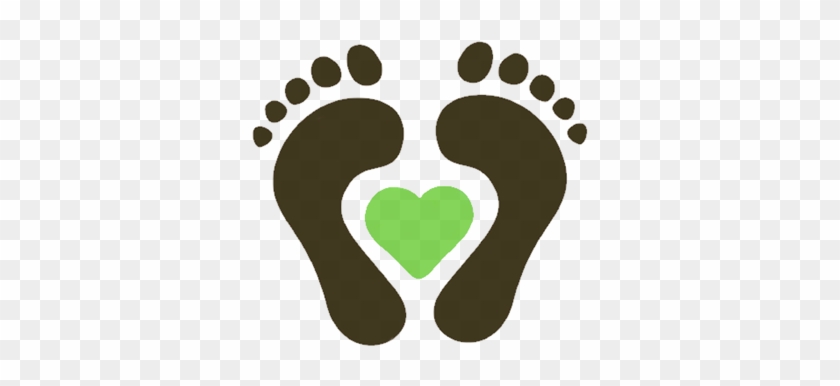 Footprint Clipart Foot Care - Baby Feet In Heart Clip Art #754470