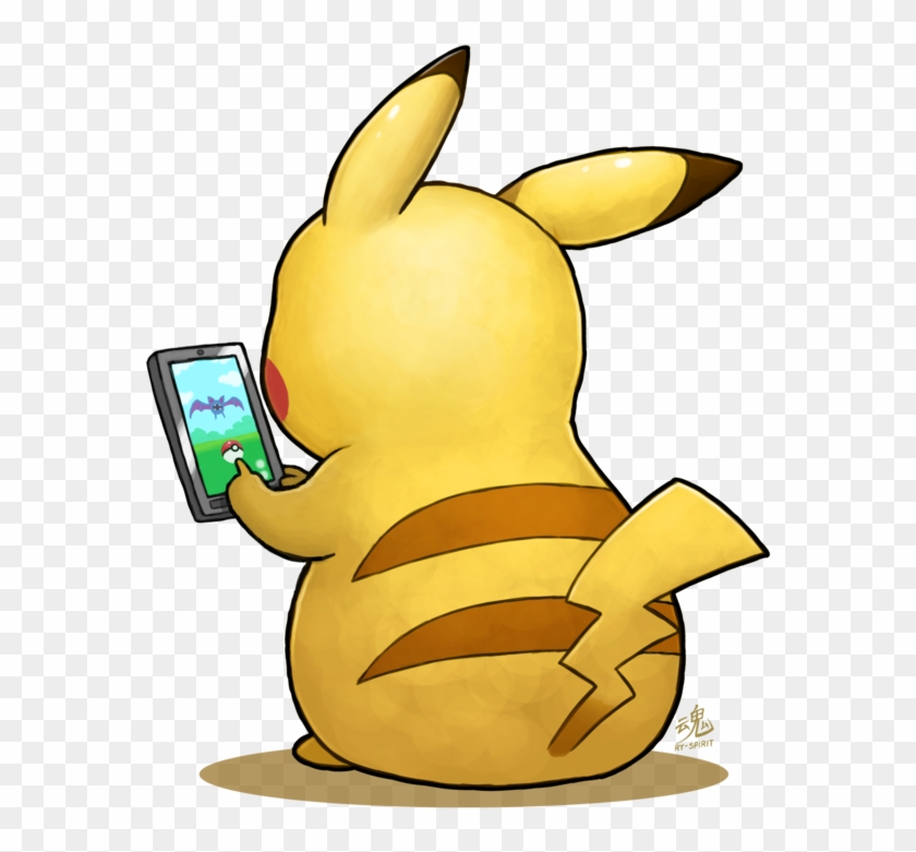Pikachu Go By Ry-spirit - Pikachu Playing Pokemon Go #754741
