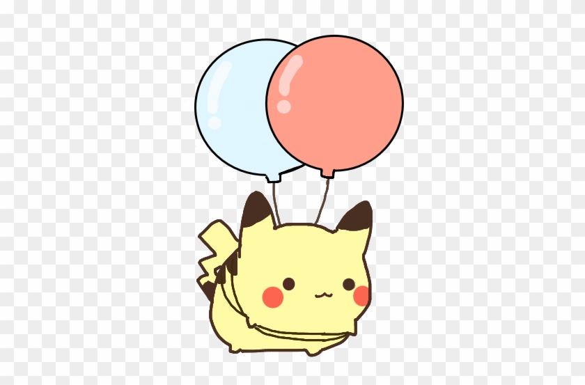 Cute Kawaii Pikachu Ballon Pokemon No - Cute Pikachu Moustache #754770