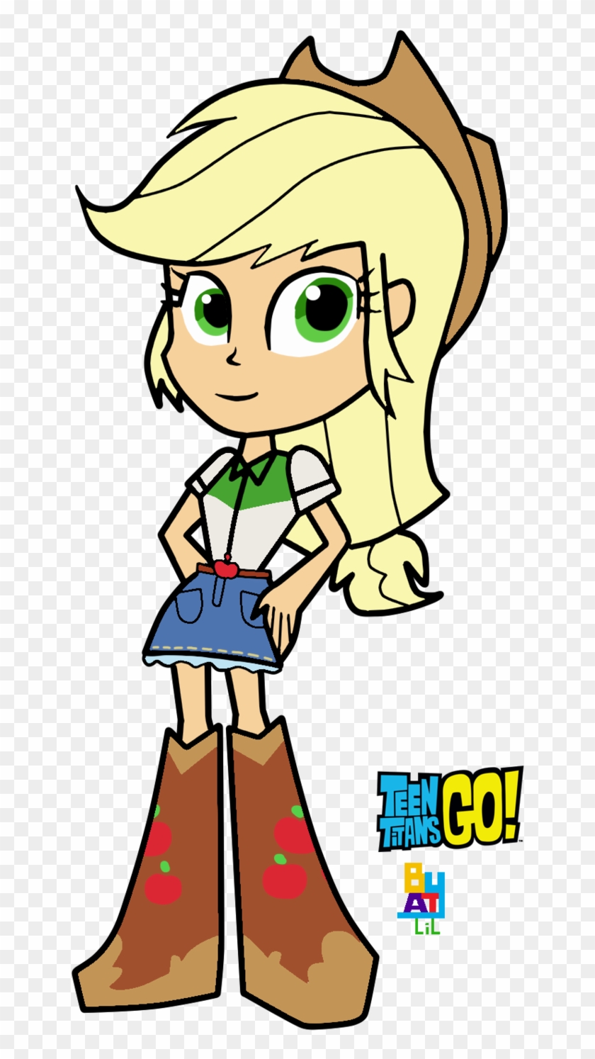 Teen Tiatns Go By Lilathabasca - Mlp Eg Applejack #754793