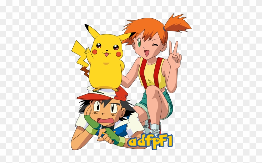 Ash , Misty Y Pikachu By Adfpf1 - Misty Adfpf1 Pokemon #754832