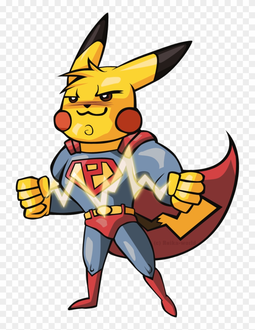 Pikachu Of Steel By Reika-world - Pokemon Superman #754871