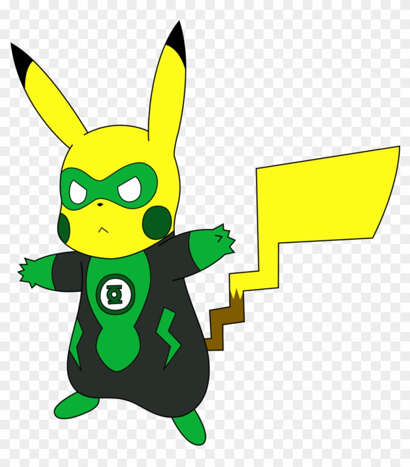 Pikachu Green Lantern By Wanda92 Pikachu Green Lantern - Green Pikachu #754890