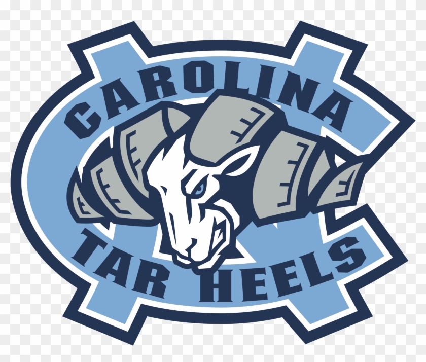 Unc Tar Heels Logo Black And White - North Carolina Tar Heels #754917