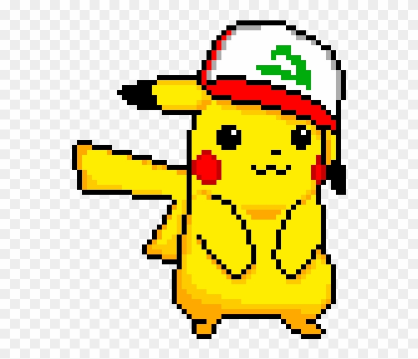 Pikachu - Ash Pikachu Pixel Art #754913