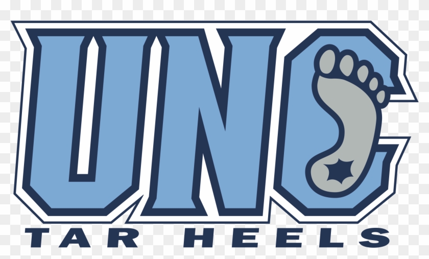 Unc Tar Heels Logo Black And White - North Carolina Tar Heels #754937