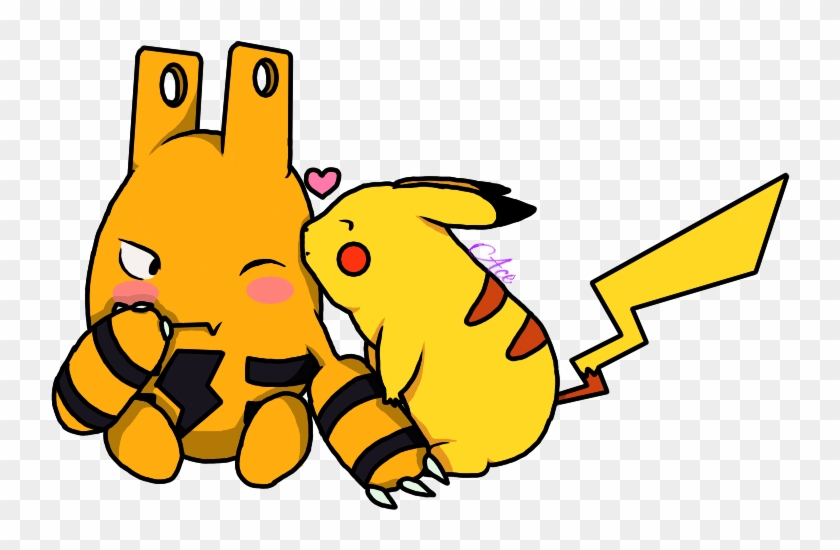 Elekid And Pikachu By Coockie8 - Pokémon #754989
