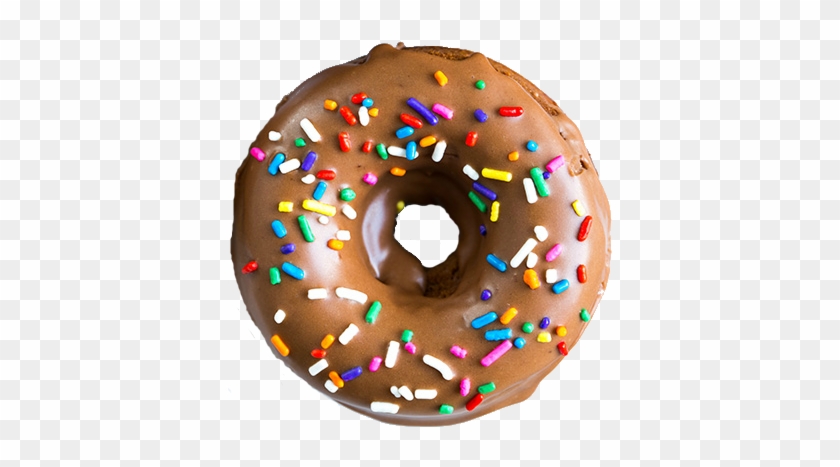 Chocolate Sprinkle Donut- My Edittumblr Transparent - Chocolate Donut With Sprinkles #755135