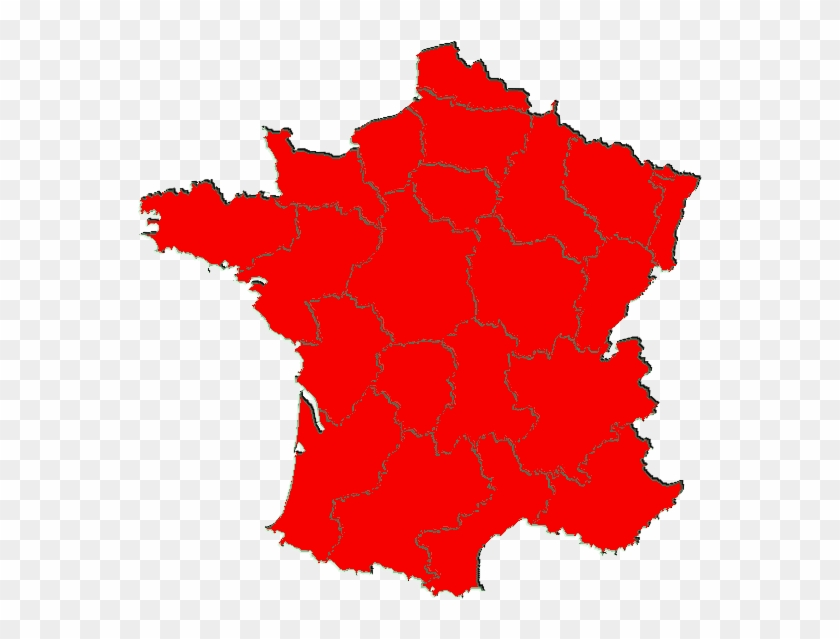 Red State France Is Doing Fine, Thank You - Carte France Flat #755231
