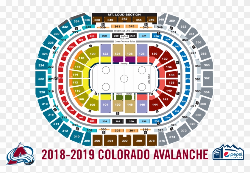 View Seating Chart - Pepsi Center Seating Chart Basketball #755287