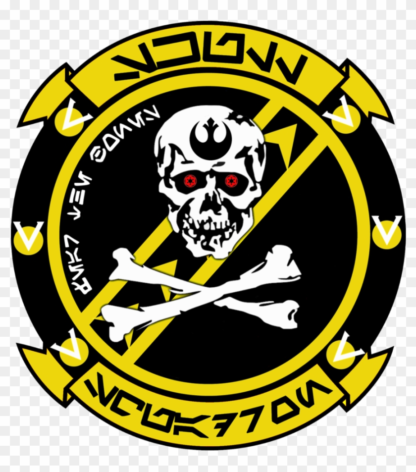 New Republic Skull Squadron V - Macross Skull Squadron Logo #755360