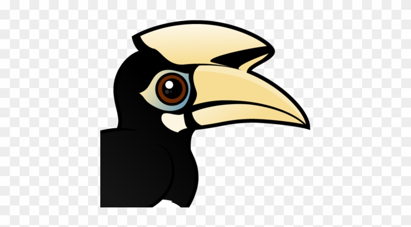 About The Oriental Pied Hornbill - Pied Hornbill Cartoon Art #755519