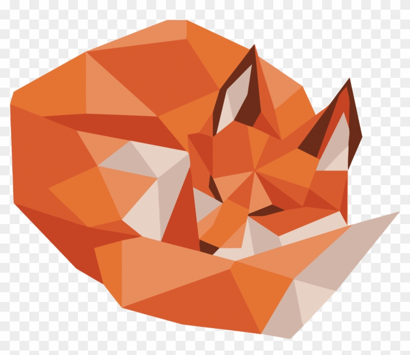 Low Poly Fox Behance Illustration - Low Poly Fox Png #755557