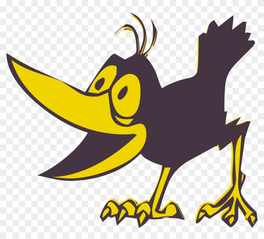 Crow Clipart Big - Crow Cartoon Png #755593