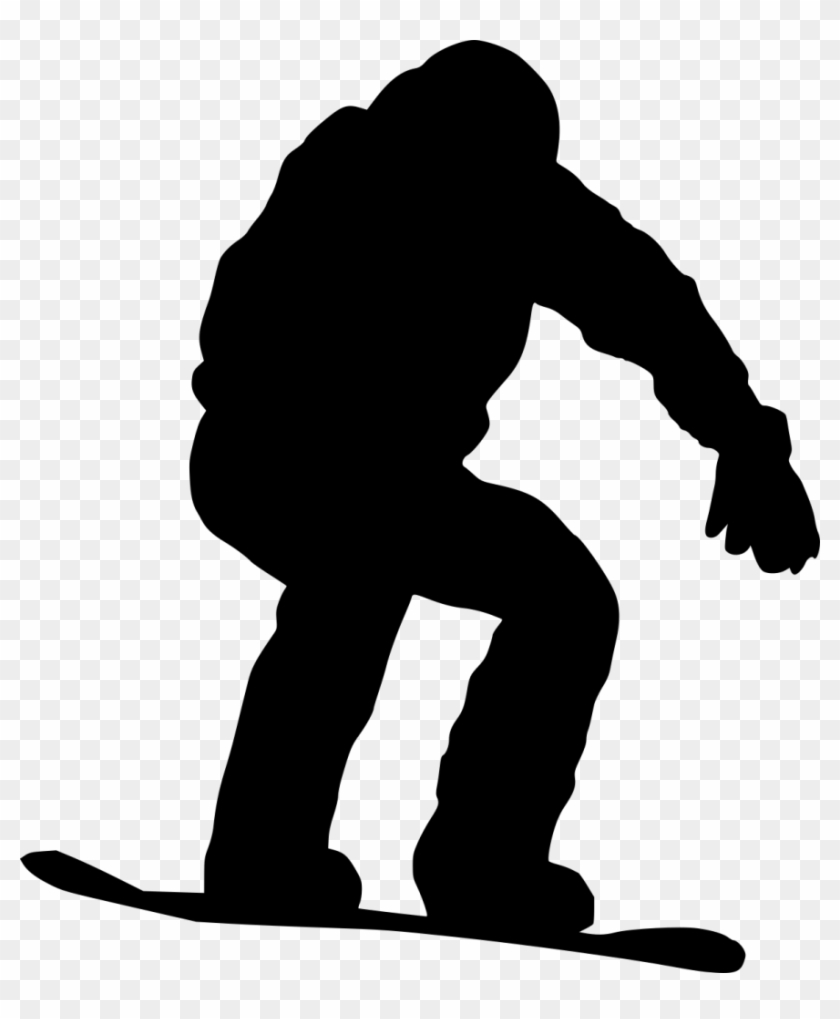 7 Snowboarder Silhouette - Snowboarder Silhouette Snowboarder Vector #755605