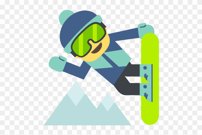 Snowboarder - Emoji Snowboard #755623