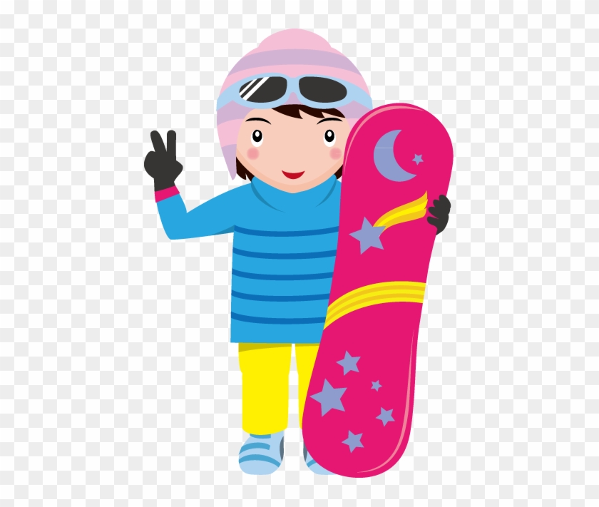 Ski And Snowboard Clip Art - Ski And Snowboard Clip Art #755642