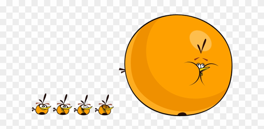 Orange Angry Bird Space - Angry Birds Orange Bird #755720