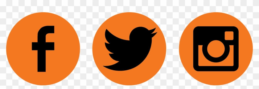 Social Media Icons Orange #755803