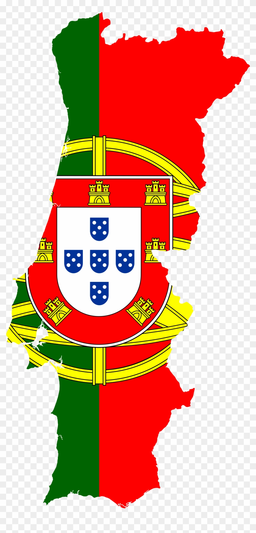 Plus - Portugal Flag Map #755904