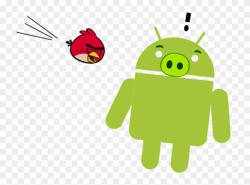 Angry Birds By Intoxicavampire - Apple Android Logo - Free Transparent PNG  Clipart Images Download