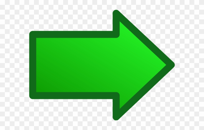 Arrow Right Vector Clip Art - Green Right Arrow Png #756140