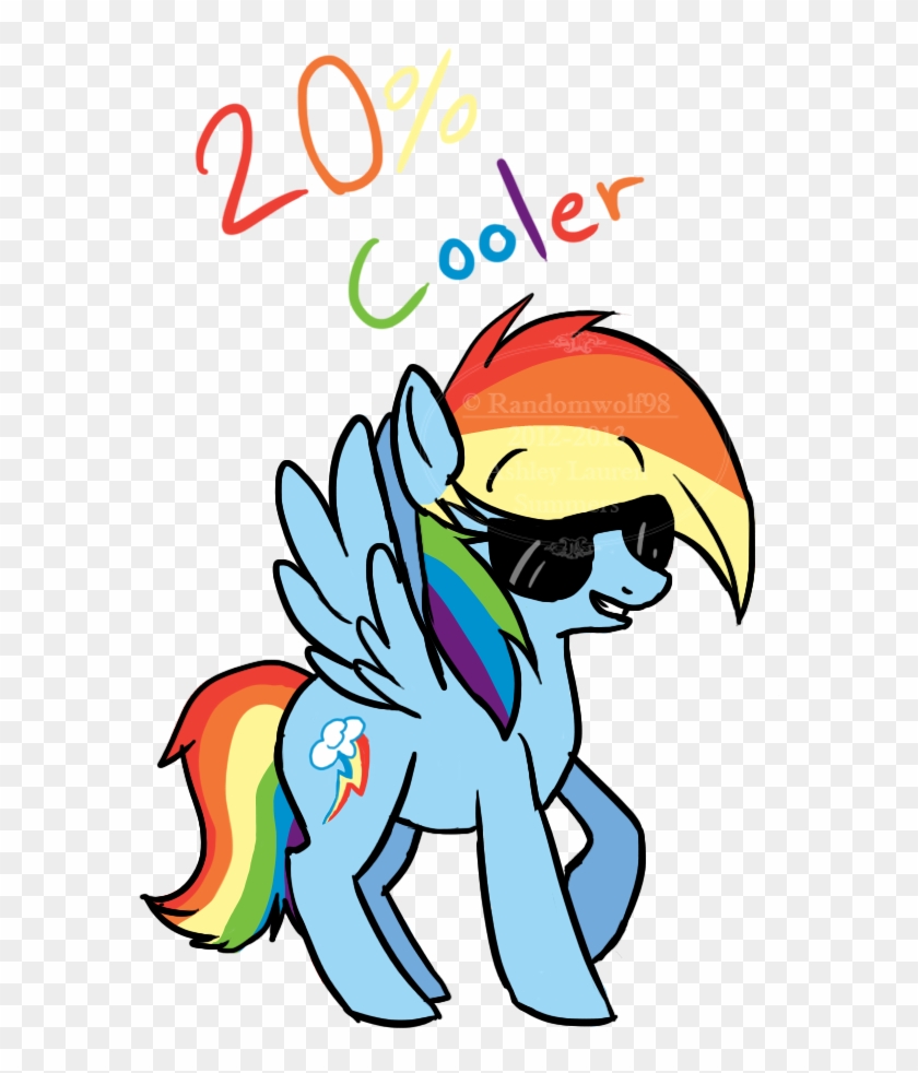 Rainbow Dash, Now 20 Percent Cooler By Crowrley - Cartoon #756174