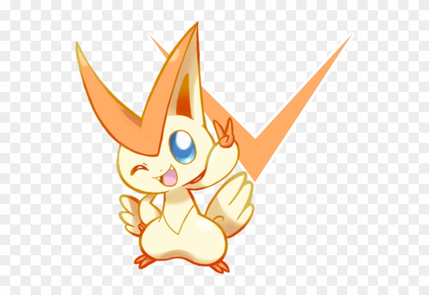 V Is For Victory By Crayon-chewer - Pokemon Victini Cute #756241