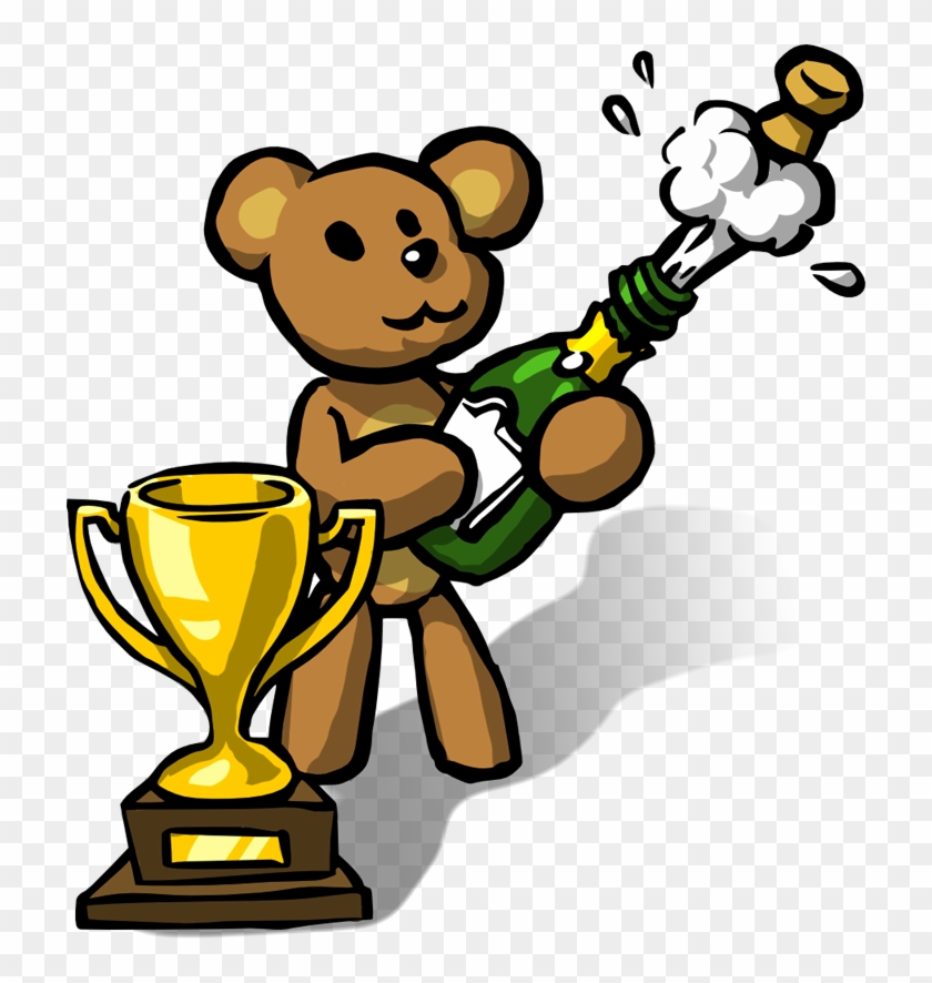 Teddy Bear Celebrates Victory By Adapz - Teddy Bear Celebrates Victory By Adapz #756257