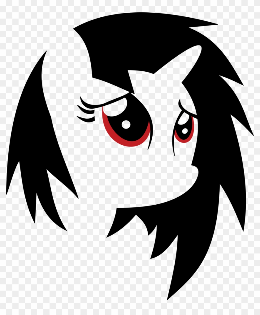 T-shirt Rainbow Dash Hoodie Face Black Mammal Black - Mlp Pony Hair Black #756319