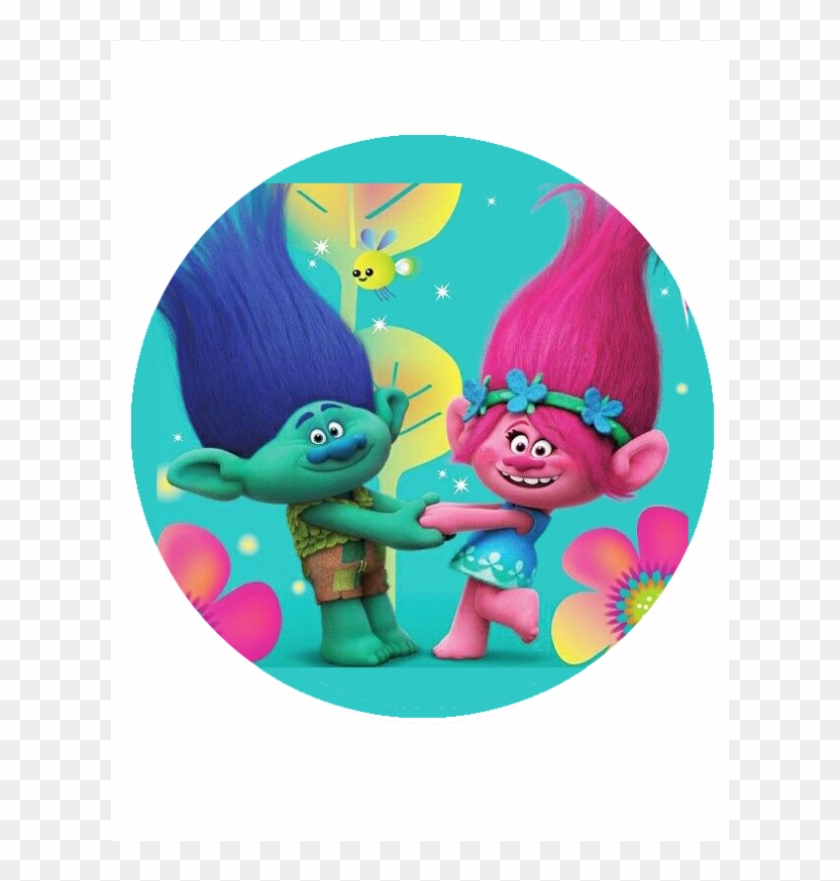Gallery Of Chic Inspiration Trolls Cake Toppers 2 Cupcake - Branch Troll Cake Topper #756420