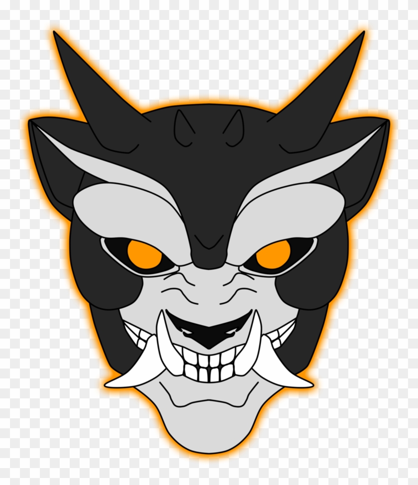 Oni Mask Png Hd - Cartoon #756426