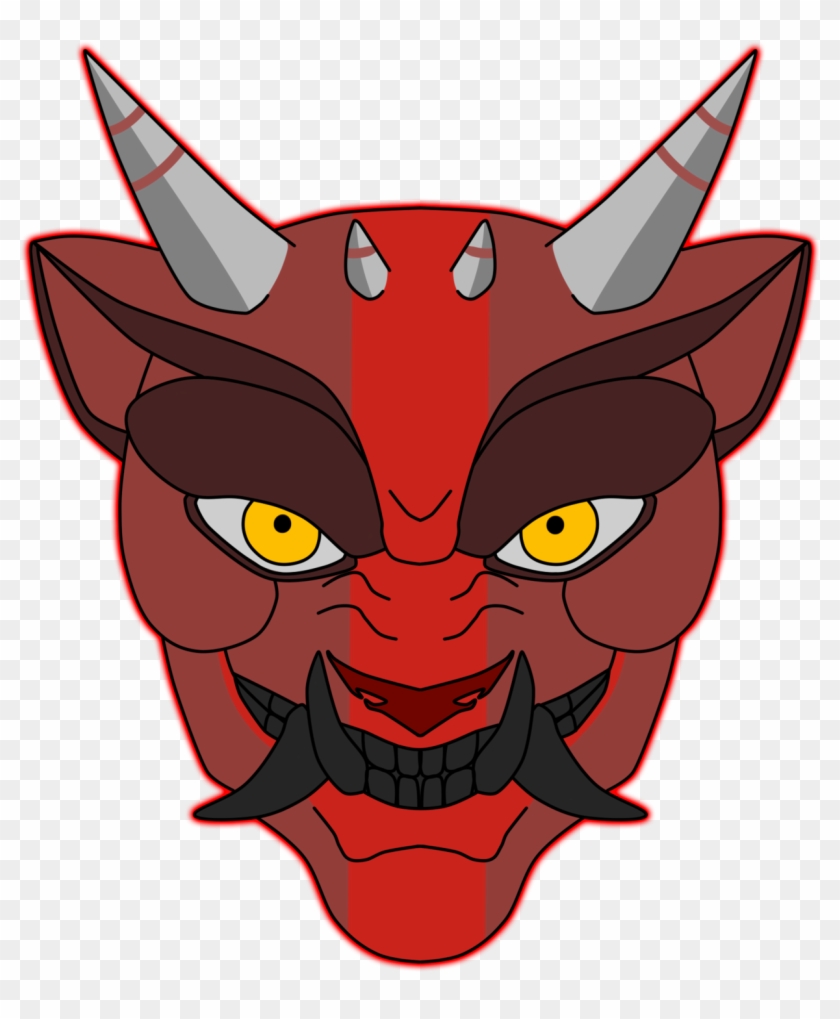 Oni Mask Transparent Background - Demon Transparent Background #756431