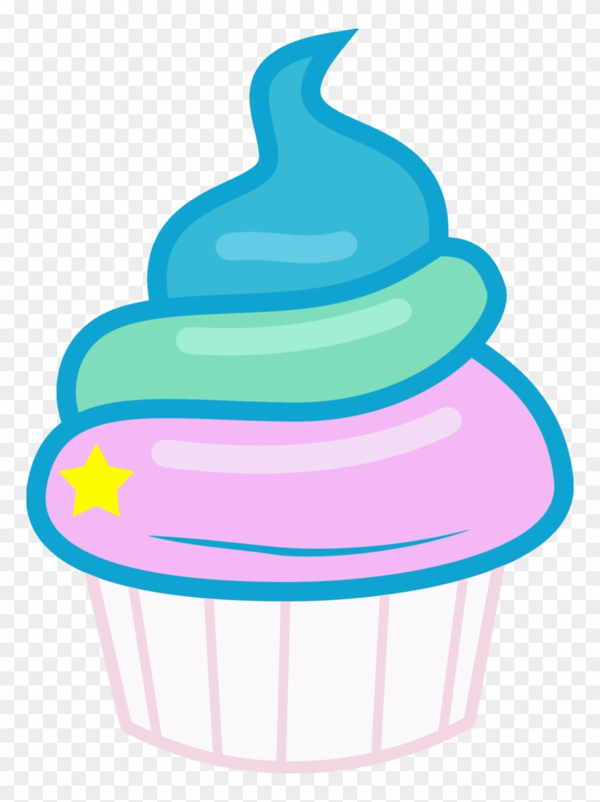 Princess Celestia Cupcake By Magicdog93 - Transparent Background Cupcake Clip Art #756482