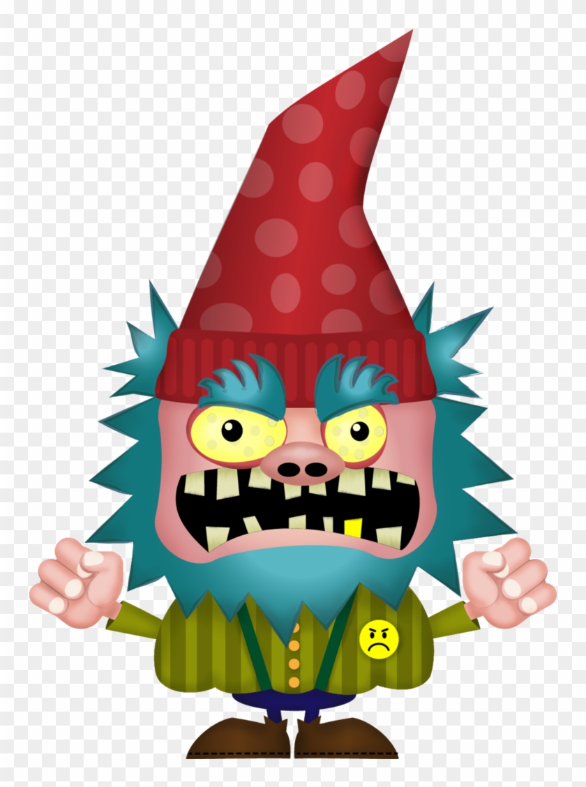 Angry Gnome By Mark-todd - Gnome Cartoon Png #756502