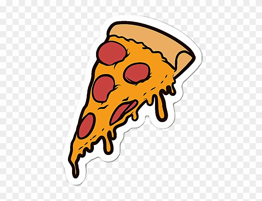 Pizza Emoji Emojis Emojisticker Emojiwhatsapp Emojiedit - Pizza Slice Cartoon #756620