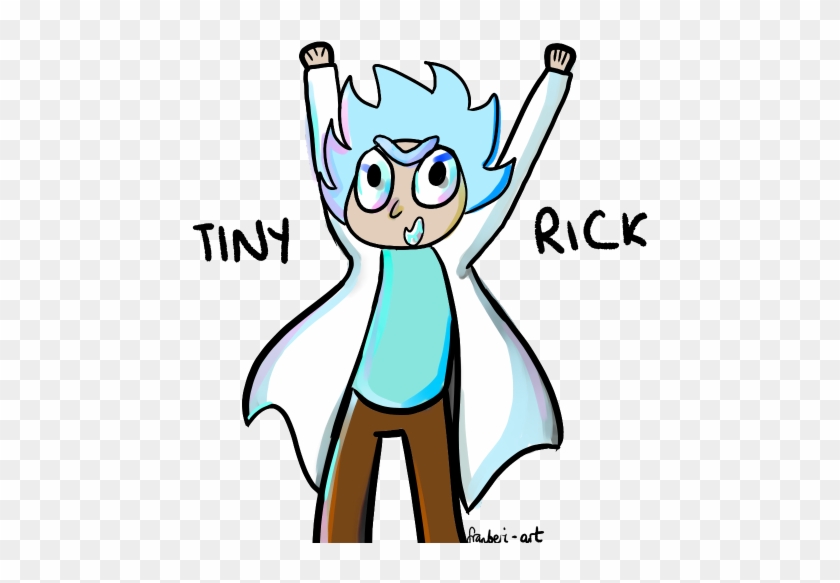 Im Testing Out Various Art Programs And Tiny Rick Was - Cartoon #756893