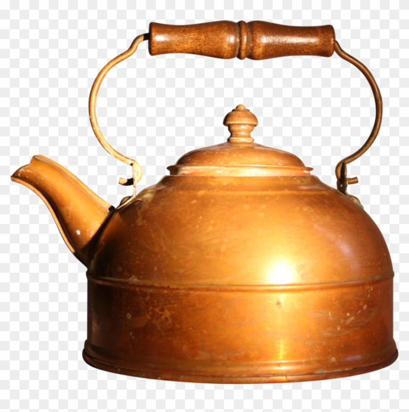 Old Copper Tea Kettle- Stock By Bellafreestock - Coffeemaker #756899