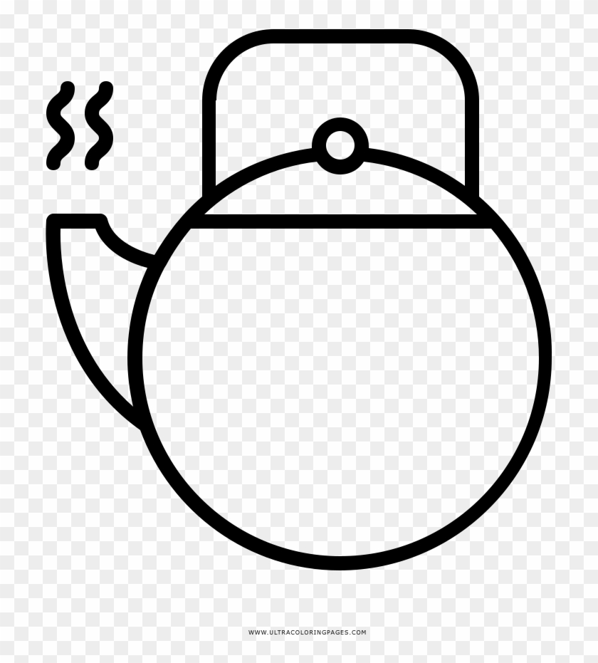 Tea Pot Coloring Page - Drawing #756937