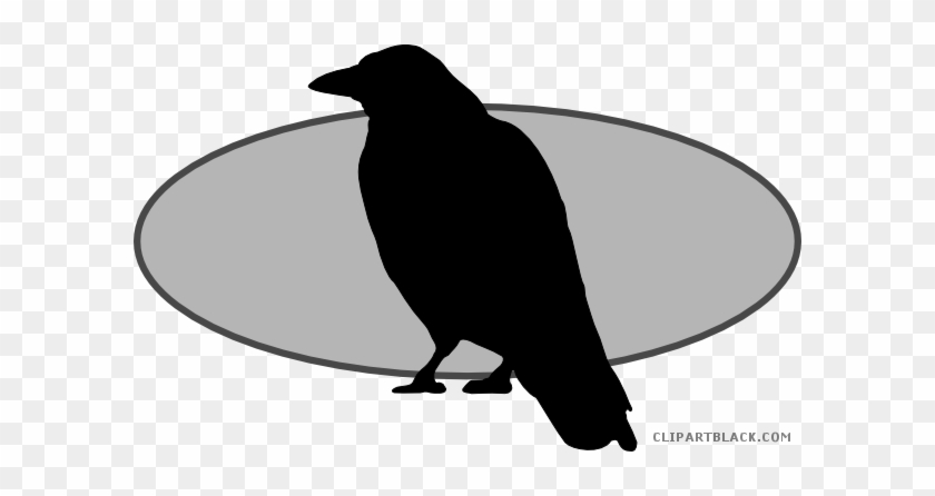Raven Animal Free Black White Clipart Images Clipartblack - Crow Silhouette #756964