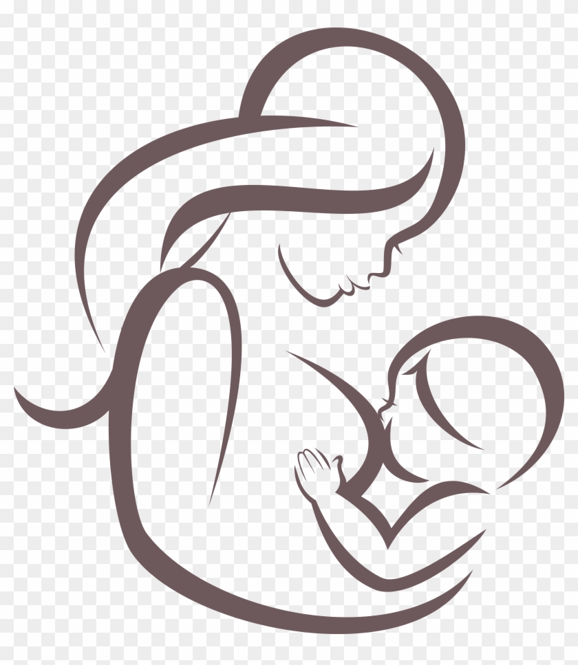 Breastfeeding Infant Mother Stock Illustration - Breast Feeding Vector #757044