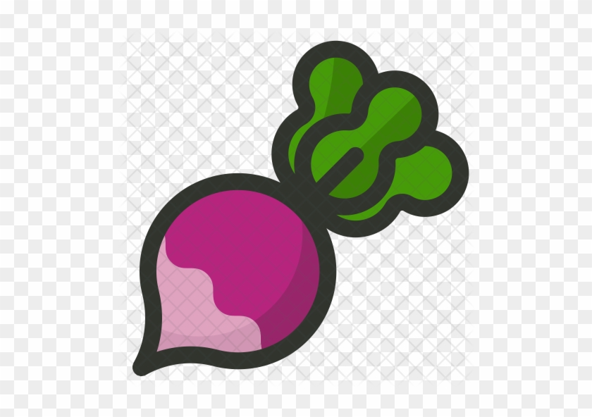 Turnip Icon - Radish Icon #757080